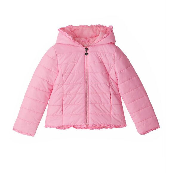FASHIONABLY LITE GIRLS LIGHTWEIGHT PUFFER JACKET IN PINK